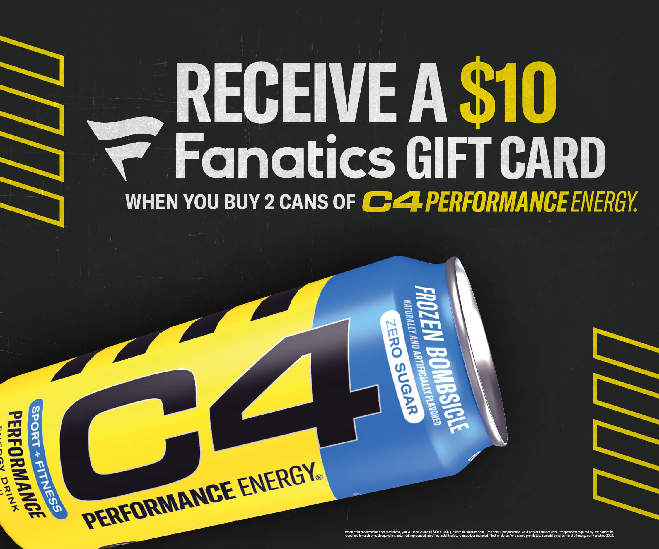 C4 Energy Fanatics Reward Program Mobile Header Image