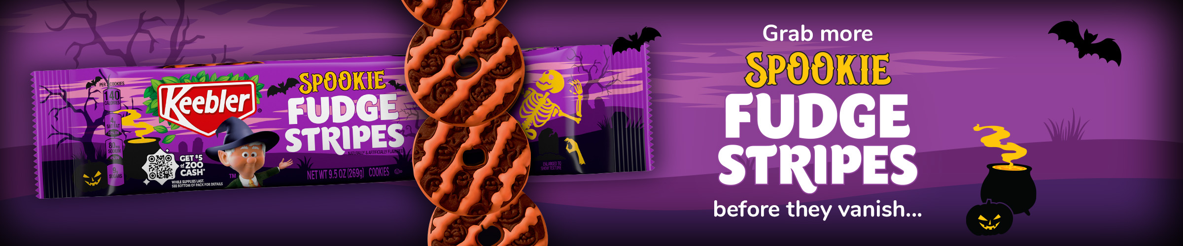 Banner 2 - Grab more Spokie Fudge stripes