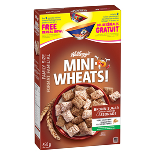 Mini-Wheats* Brown Sugar cereal 650 g