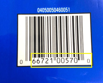 sample UPC