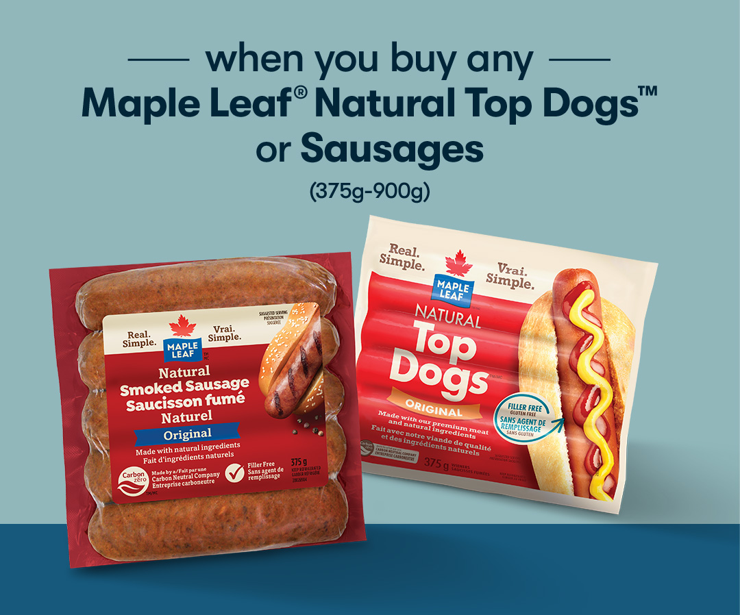 Maple Leaf® Natural Top Dogs™ Original Hot Dogs - Maple Leaf